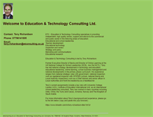 Tablet Screenshot of etconsulting.co.uk